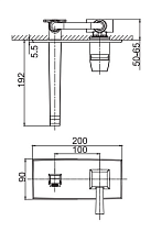 Смеситель для раковины Caprigo Diamante 50-027 золото