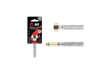 Гибкая подводка для воды AV Engineering иголка М10 длинная - гайка 1/2", 50 см AVE21450