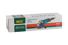 Угловая шлифмашина FIT 720 Вт, 0-10500 об/мин, КлК 125 мм, регулирование оборотов, быстрая смена щеток, резиновая накладка 80285