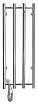 Полотенцесушитель электрический Domoterm Танго DMT 109-V4 36x92 EK ТЭН слева, хром