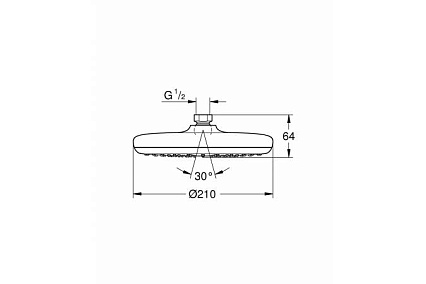 Верхний душ Grohe Tempesta 210 26410000