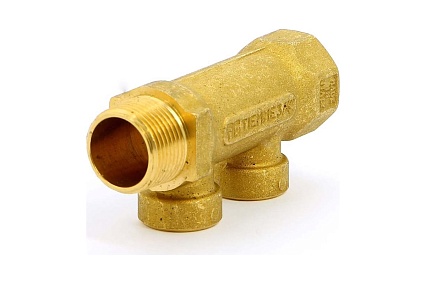 Коллектор Tiemme 2 отвода, 3/4"х1/2"В (латунь) 1910052 / 1932G050402