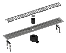 Трап для душа Timo Drain System 800 DS230108/00 80 см, вставка Lines, хром