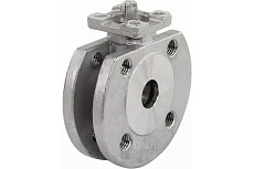 Шаровой кран DN.ru КШмФП.316.200 Ду40 Ру16, с ISO-фланцем и голым штоком D160-01808