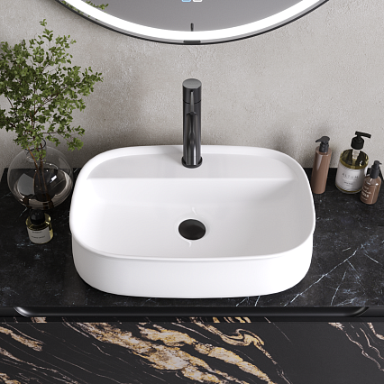 Раковина Cezares CZR-6580 55.5 см белый