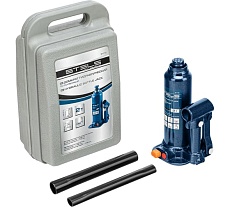 Гидравлический бутылочный кейс 2 т, h подъема 178–338 мм, в пластиковом кейсе Stels 51172