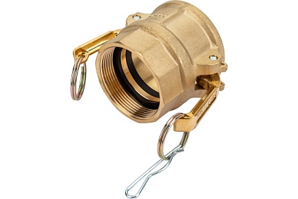 Камлок типа D (розетка; внутренняя резьба BSP; 50 мм-2"; латунь) TITAN LOCK TL200DBR