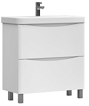 Тумба с раковиной Vigo Glem 70 см напольная, белый