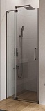 Душевая дверь Cezares SLIDER-B-1-80/90-C-GM 80/90x195, прозрачная, оружейная сталь