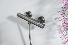 Смеситель для душа Aquatek Европа AQ1363BGM термостат, оружейная сталь