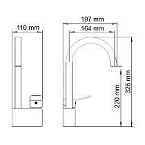 Смеситель для кухни WasserKRAFT Aller 1067WHITE белый