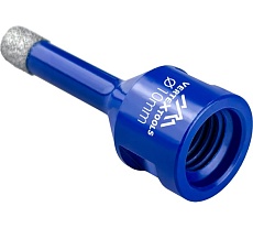 Коронка алмазная с техническим воском 10x35 мм для УШМ Vertextools 333-10-35