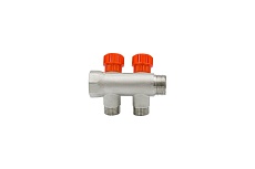 Коллектор VRT 3/4&quot;x1/2&quot;, с регулировочными вентилями, 2 выхода 524076
