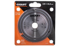 Диск пильный по дереву (125х22.2х3.5 мм) для УШМ Gigant G-0520