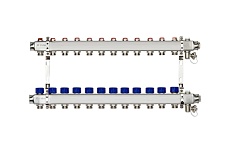 Комплект коллекторов с кронштейнами Ридан SSM-12R set 12 контуров 088U0982R