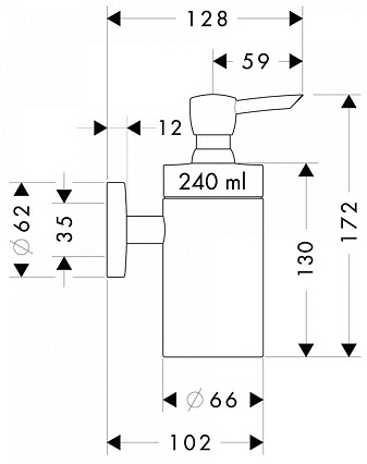 Дозатор Hansgrohe Logis 40514000