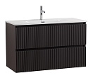 Тумба с раковиной BelBagno Uno 100 см Темно-серый матовый