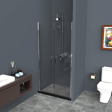 Душевая дверь BelBagno Uno 60x190 UNO-B-2-60-C-Cr прозрачная