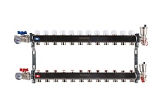 Коллектор из нержавеющей стали Rommer в сборе, без расходомеров, 12 выходов Rms-3210-000012 RG0091LAMJ66D4