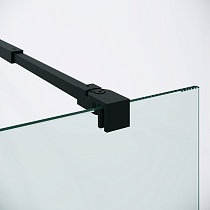 Душевая перегородка Niagara Nova NG-582-12BLACK 120x200 белый градиент, профиль черный матовый
