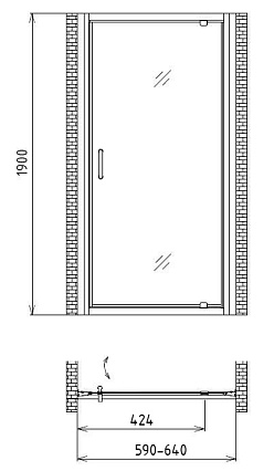 Душевая дверь Gemy Sunny Bay S28120