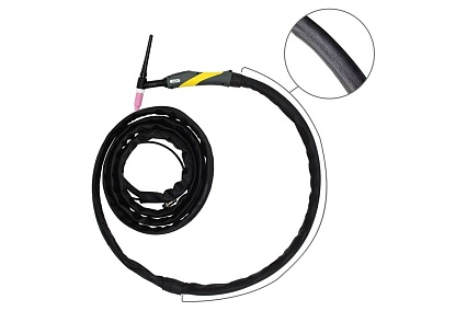 Горелка TW 26 leather 4 м, M12x1, 2pin, кожаная оплетка рукава Optima XL2641222L
