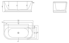 Акриловая ванна BelBagno BB408 150x80 белый