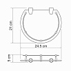 Полка WasserKRAFT K-566 с бортиком