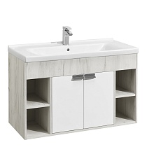 Мебель для ванной Акватон Флай 100 см белый/дуб крафт