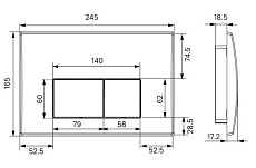 Инсталляция для унитаза Iddis Optima Home OPH00GCi32K, с кнопкой OPH10G0i77