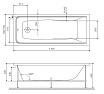 Акриловая ванна Am.Pm Gem W90A-170-075W-A 170x75 см