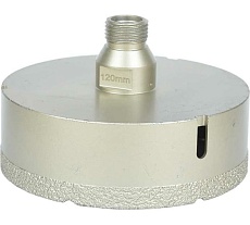 Коронка алмазная, вакуумное спекание (120х40 мм; 1/2&quot;; М14) TECH-NICK TUK 136.600.7032