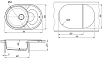 Кухонная мойка Flortek Родос 76 см, грей FSm