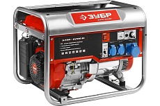 Бензиновый генератор Зубр 6200/5700Вт, 220/12В ЗЭСБ-6200
