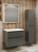 Мебель для ванной Grossman Меркадо 70 см графит матовый