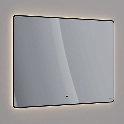 Зеркало Lemark Mioblack 120x80 см LM120ZM-black с подсветкой, антипар