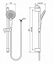 Душевой гарнитур Ideal Standard Idealrain Evo Jet Round XL3 B1761AA