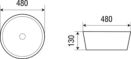 Раковина WeltWasser ELBACH 32066 48 см, 10000003845 белый глянец