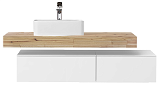 Тумба со столешницей Jorno Modulare 140 см белый