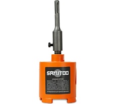 Коронка алмазная в сборе по бетону 75 мм Sanitoo 3503