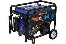 Бензиновый генератор Спец SB-9500E2 1 фаза, ном/макс=7,8кВт/8,0кВт, розетки 216А+32А, электростартер+аккум+колеса+ручки СПЕЦ-SB-9500Е2