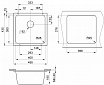 Кухонная мойка Granula GR-3801 40 см шварц