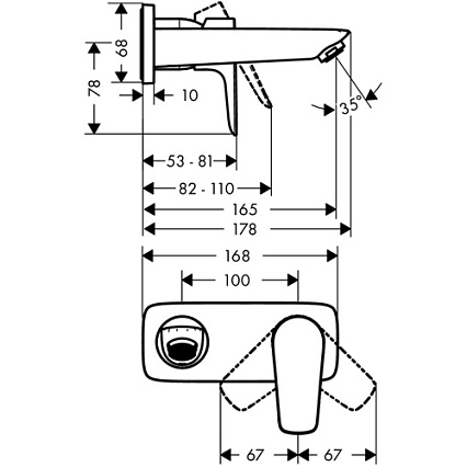 Смеситель для раковины Hansgrohe Talis E 71732000