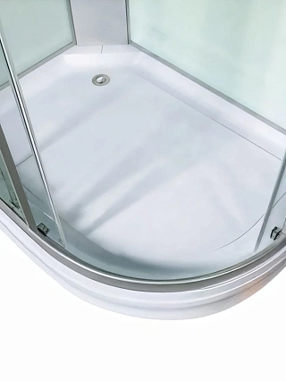 Душевая кабина WeltWasser WW500 WERRA XL 12802 R 120x90 хром, прозрачное, 10000015457 с крышей