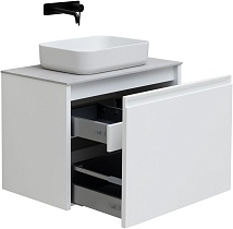 Мебель для ванной Allen Brau Fantasy 80 см 1+1 ящик, white matt