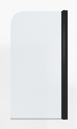 Шторка для ванны Timo TCM-70/03C-6 70x140 прозрачное, черный
