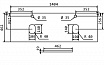 Столешница BelBagno EK-140-2-BL 140 см, 2 отв. под смеситель и раковину, Bianco Lucido