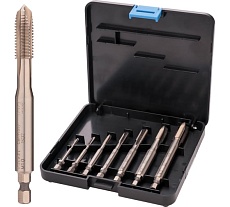 Набор метчиков VOLKEL машинных M3-M12 HSSE 7пр V47975