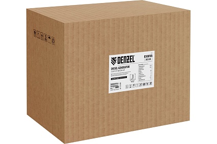 Дизельный генератор Denzel DES-85E 8.5 кВт, 230 В, 16 л, электростартер 94415