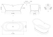 Ванна из искусственного камня Allen Brau Solid Stone Krion Classic 170x75 белый матовый 2.35004.21